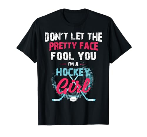 Funny Girl Ice Hockey Shirt, I'm A Hockey Girl T-Shirt