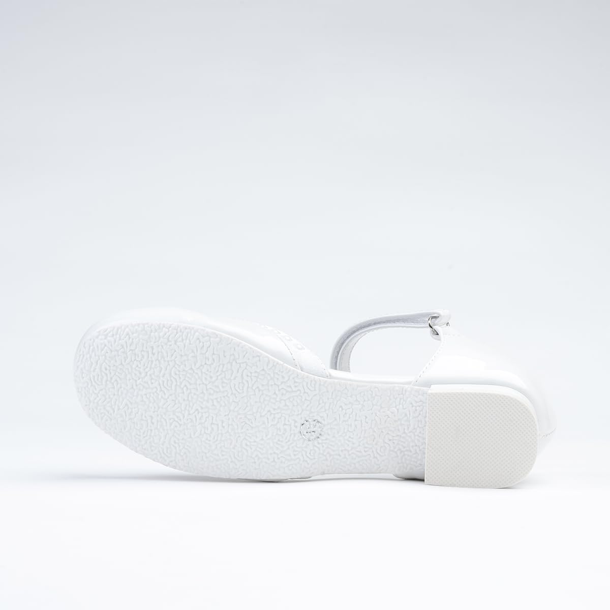 WK Mädchen Klettverschluss Halbschuhe mit Lederinnensohle | Kommunion | Elegant | Für eine kleine Prinzessin