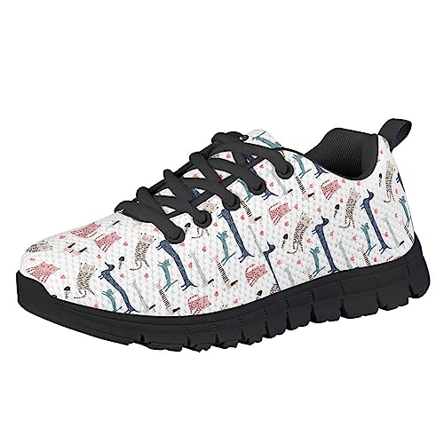 MARSVOVO Boys Girls Walking Shoes Non Slip Flexible Athletic Lightweight Breathable Printed Kids Running Shoes Most Comfortable Black White Sole Casual Fashion Non Slip Sport Kids Sneakers2