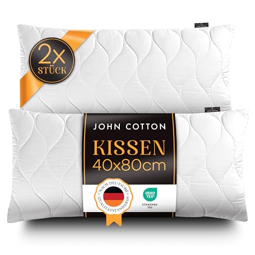 John Cotton Kopfkissen 40x80 cm – 2er Set...