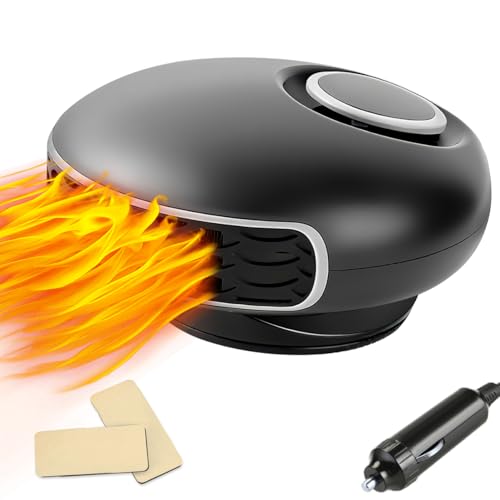 Leaflai Autoheizung-12V Tragbare Autoheizung zum Anschließen an den Zigarettenanzünder 150W Schnellheizung Windschutzscheiben-Enteisungs- und Entnebelungsgerät für alle Autos