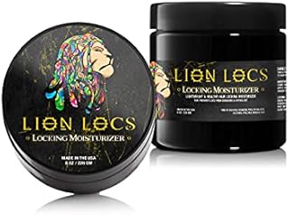 Lion Locs Hair Locking Dreads Moisturizer for Dreadlocks, Locks, Microlocs, Interlocks, Braidlocks, Braids, Fauxlocs, Twistlocks, or Sisterlocks | - Large Container Residue and Build-Up Free (8oz)
