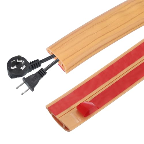 Cache-fil de sol autocollant PATIKIL 1m x 3cm imitation bois jaune