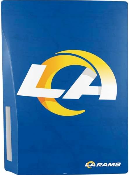 Skinit Decal Gaming Skin Compatible with PS5 Bundle - Officially Licensed NFL Los Angeles Rams Distressed Design