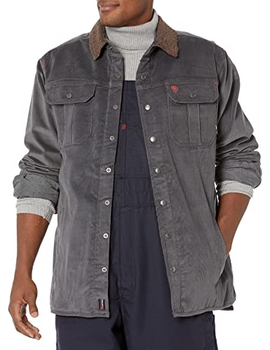 Image of ARIAT Men's FR DuraStretch Sherpa-lined Corduroy Shirt Jacket