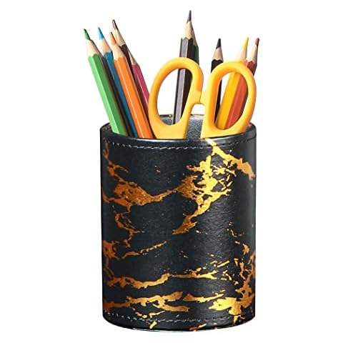 YAPISHI Pencil Holder Pen Holder for Desk Cute Pencil Cup Organizer for Office Supplies Makeup Brush Holder Desk Accessories and Workspace Organizers for Kids Decor Aesthetic Office Organization Cover