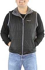 Reversible Quilted Vest With Fleece Lining - Black