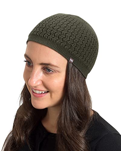 Image of Zigzag Knit Breathable Skull Caps for Men & Women