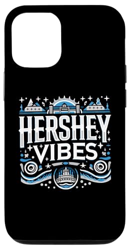 Carcasa para iPhone 15 HERSHEY Vibes Camiseta Ciudad Simple HERSHEY