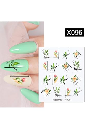 Tırnakmania Su Transferli Nail Art Sticker X096 (52340-16) 3937