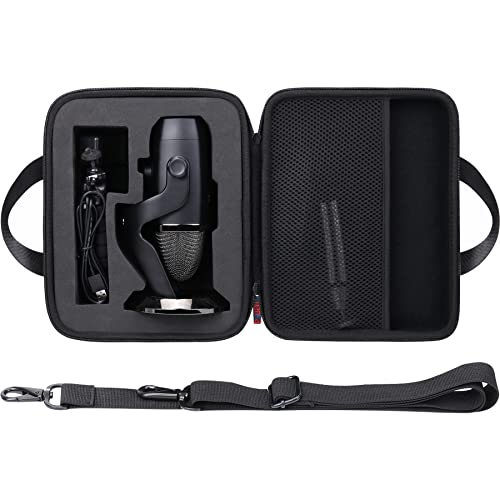 khanka Hard Carrying Case Replacement for Logitech for Creators Blue Yeti USB Microphone/Blue Yeti X USB Computer Mic, Case Only