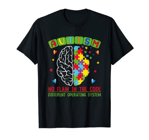 Autism Awareness Different Design with Brain Puzzle Pieces Camiseta
