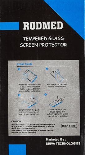 Image of HD Tempered Glass Screen Protector Compatible For Realme C25Y, Realme C25 With Edge To Edge Coverage And Easy Installation Kit