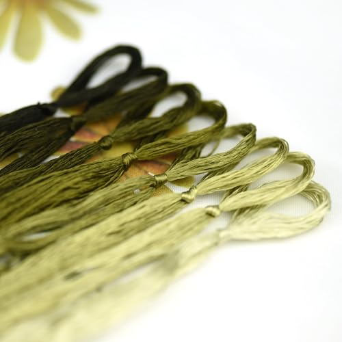 Image of Mulberry Silk Floss Embroidery Thread Floss-Cross Stitch Threads China Silk Woven Jewelry Threads DIY Sewing Kits (108)