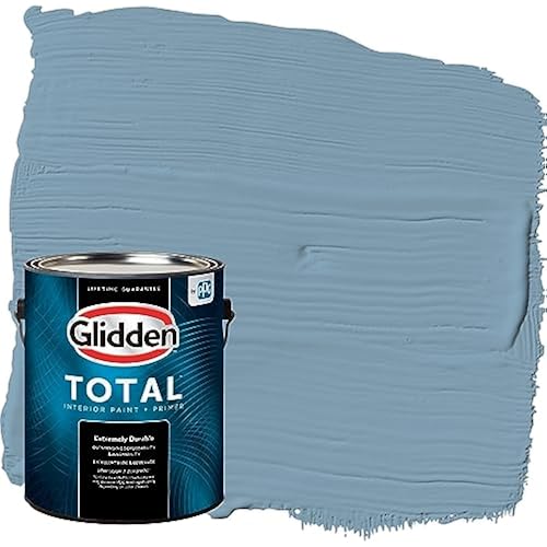Glidden Total Interior Wall Paint & Primer All-in-One, Americana/Blue, Flat, 1 Gallon