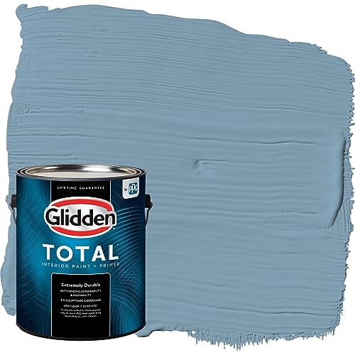 Glidden Total Interior Wall Paint & Primer All-in-One, Americana/Blue, Eggshell, 1 Gallon