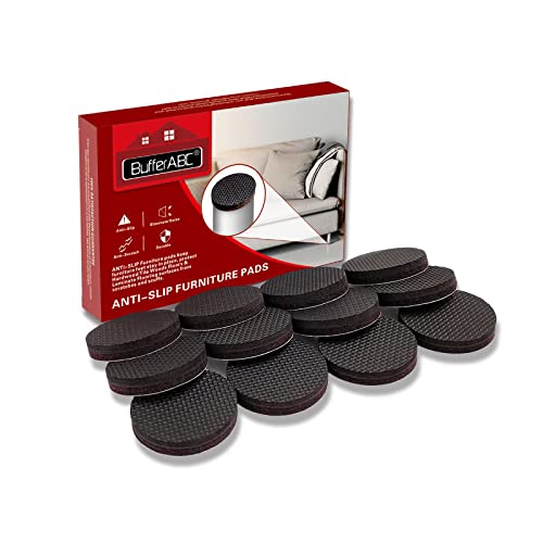 Pies Almohadillas Antideslizantes para Muebles -12 pcs 50mm La Almohadilla Antideslizante Patas de Goma Protectores de Piso - Mantén Tus Muebles en su Lugar para Proteger el Suelo.