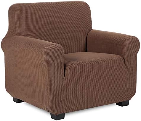 TIANSHU Armchair Slipcovers,1 Seater Sofa Covers, Couch Covers, Pet Covers,Non Slip Couch Slipcovers for Dogs(1 Seater, Light Gray)