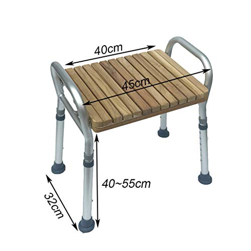 Tabouret de douche hauteur réglable avec pieds antidérapants stables - 3