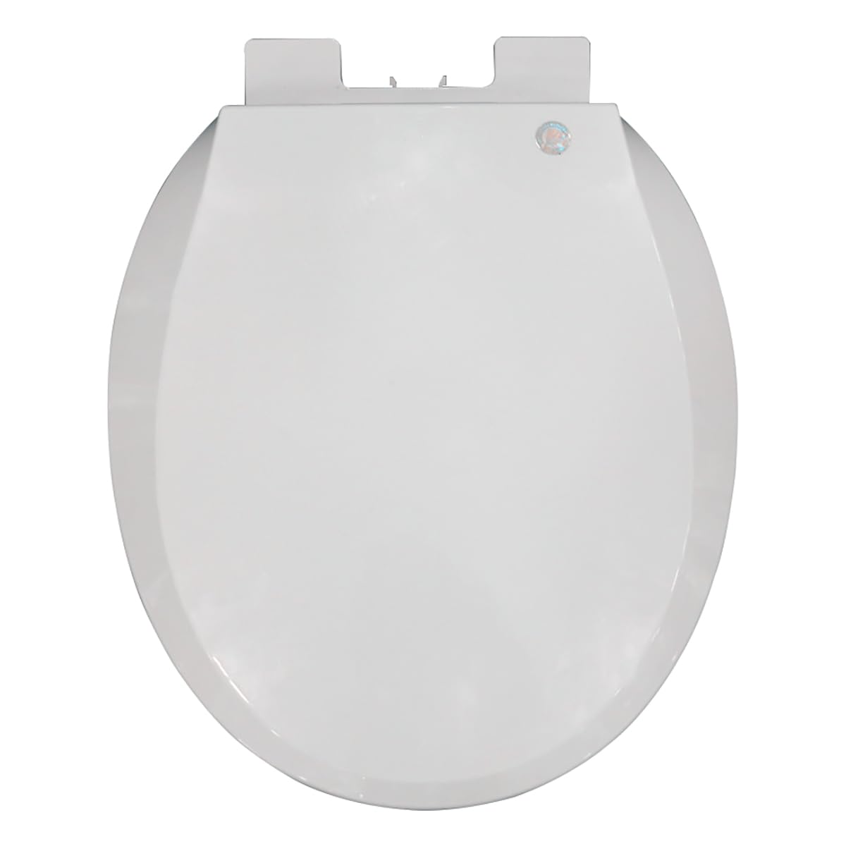 Viqutrg White Open Front Toilet Seat With Soft Close Lid, Quiet No Slamming Plastic Opening Toilet Seat, Commercial, Easy To Clean