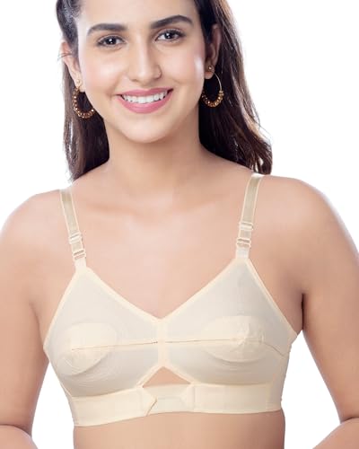 Image of Brida Sajini Women's Cotton Round Stitch Bra - Full Coverage, Non-Padded