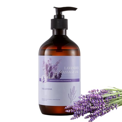Massage Oil for Relaxing, Warming, Joint Pain Sensual Massage Oil Lavender Massage Oils for Massage Therapy Moisturizing Massage Oil for Men and Women (Lavender Flavor)