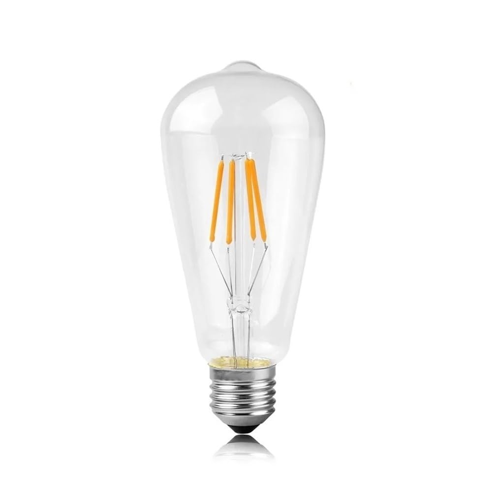 NXCVBNKZJ KJXP Lighting, Pack of 8, LED Filament Light Bulb AC220V ST64 4W E27 2700K Vintage Edison LED Bulb