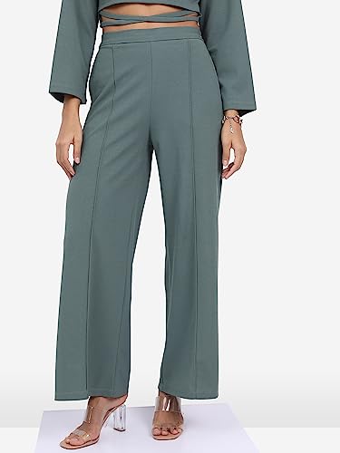 Image of KETCH Women's Polyester Blend Regular Fit Full Sleeve Co-Ord Set