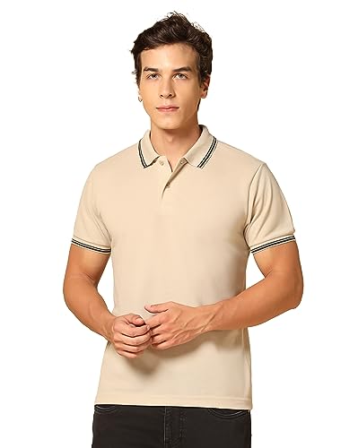 Image of INKKR Men's Collared Neck Stylish Half T-Shirt