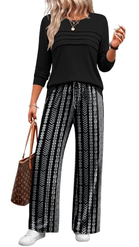 WIHOLL Lounge Sets for Women 2 Piece Fall Outfits 2026 Fashion S-2XL