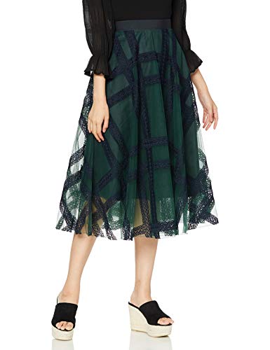 [スナイデル] エンブロイダリーチェックスカート SWFS204106 レディース GRN 日本 1 (日本サイズ9 号相当)のサムネイル