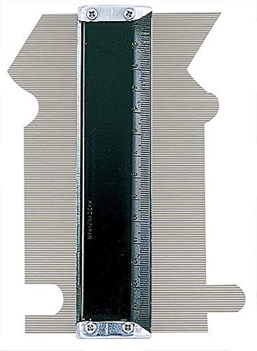 Image of Shinwa Japan Stainless Steel Profile Gauge (Black & Silver)1 Piece