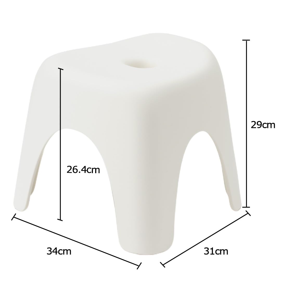 Amazon｜KEYUCA (ケユカ) Trevi-T バススツール ナチュラルホワイト