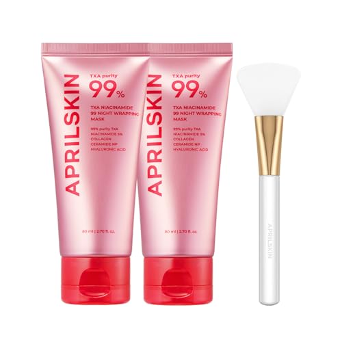 Amazon.com : APRILSKIN TXA Wrapping Mask Duo with Jelly Brush: TXA