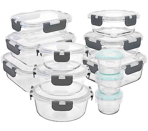 La Mejor comparativa de Refractario de vidrio redondo disponible en línea para comprar. 37 Moretoes 12 recipientes de vidrio para almacenamiento de alimentos con tapas de bloqueo, recipientes de vidrio para preparación de comidas, almacenamiento de alimentos, hornos...
