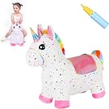 INPANY Bouncy Unicorn Bouncy Horse for Toddlers- Bouncy Animals for Toddlers, Birthday Gift Toys for...