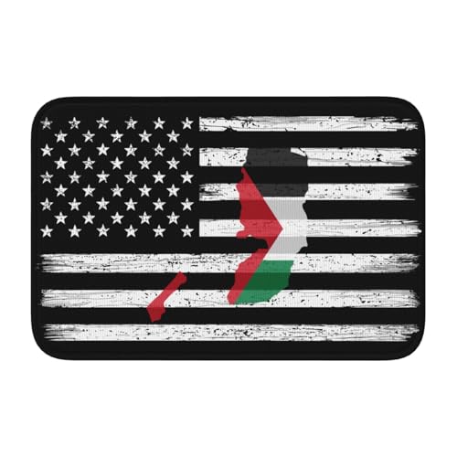 US and Palestine Terrain Rug