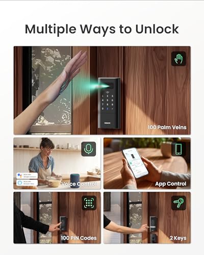 Smart Biometric Front Door Lock with Camera