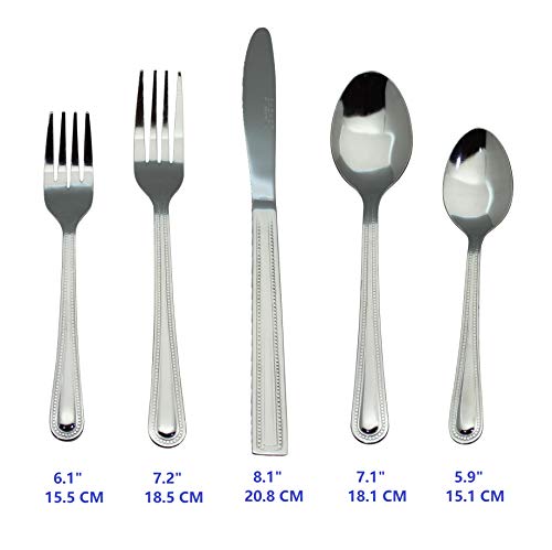 EXZACT-Cutlery-Set-20-PCS-Flatware-Stainless-Steel-Incl-Dinner-Knife-x-4-Dinner-Fork-x-4-Salad-Fork-x-4-Table-Spoon-x-4-Tea-Spoon-x-4-for-Everyday-Use-Simple-Sturdy-Durable