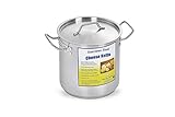 Polar Ware Stainless Steel Cheese Kettle with Padded Bottom, 8.8-Quart
