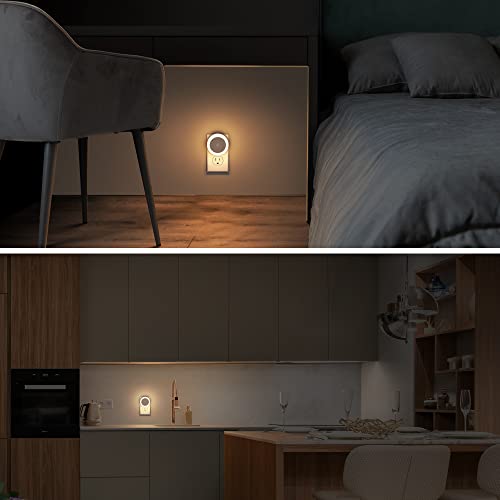Night Light, Plug Into Wall [4Pack] With Light Sensors, Led Night Light For Kids Room, Baby, Bathroom Night Light, Stair, Hallway Light, Warm White #TOP7