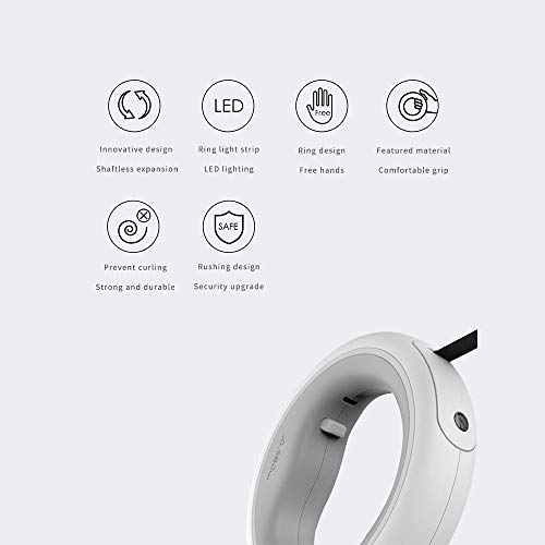Laisse rétractable Xiaomi MOESTAR flexible avec éclairage LED intelligent - 3
