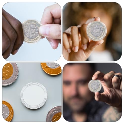 Cápsulas para monedas de 25mm LABRIMP estuches de plástico transparentes de 100 unidades 3