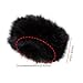 Sgqtqybk Fur Hat, Faux Thick Warm Brimless No Top Fur Headband with Elastic, Fashion Ear Warmer Headband Washable Winter Hats for Women Black