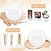 12 PCS Soft Microfiber Small Powder Puff, 1.5 Inches Small Powder Puff Mini Washable Powder Pact Makeup Sponges Finger-Sized for Women Face Sponge (White)