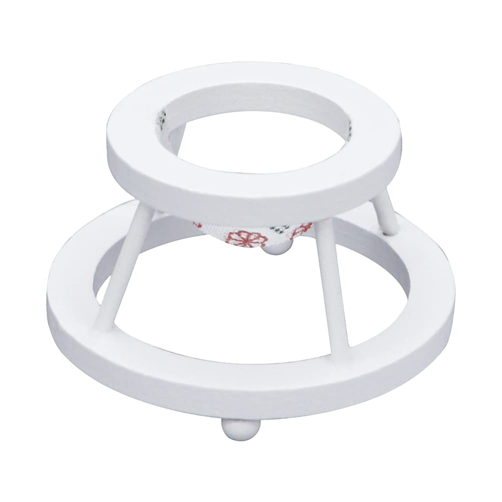 Toyvian 1: 12 Scale Dollhouse Furniture Miniature Wooden Nursery Furniture Mini Baby Learning Walker Chair Baby Room Doll House Scene Model Toy for Dollhouse Accessory