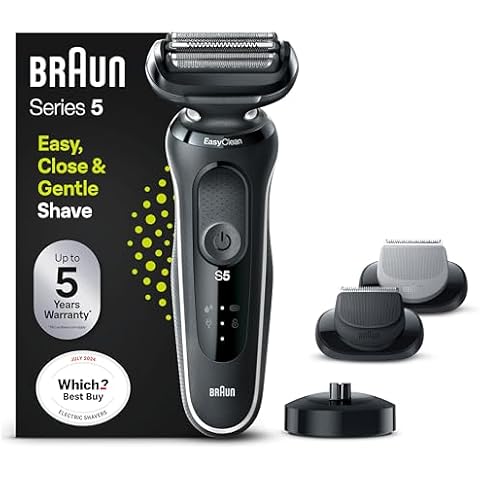 Braun Series 5 Electric Shaver with Trimmer Cover