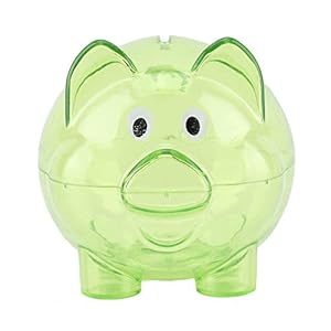Babyspeelgoed, speelgoed voor 1 jaar oude jongen Peutermeisjesspeelgoed Spaarpot voor meisjes Peuterleerspeelgoed met varkensbank voor varkensbanken(Small green)