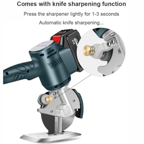 Machine de découpe de tissu rotative sans fil 45mm avec 2 batteries