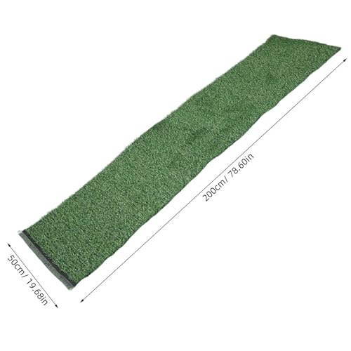 Césped artificial verde Toddmomy de 200x50x1cm de plástico para techo de garaje 3